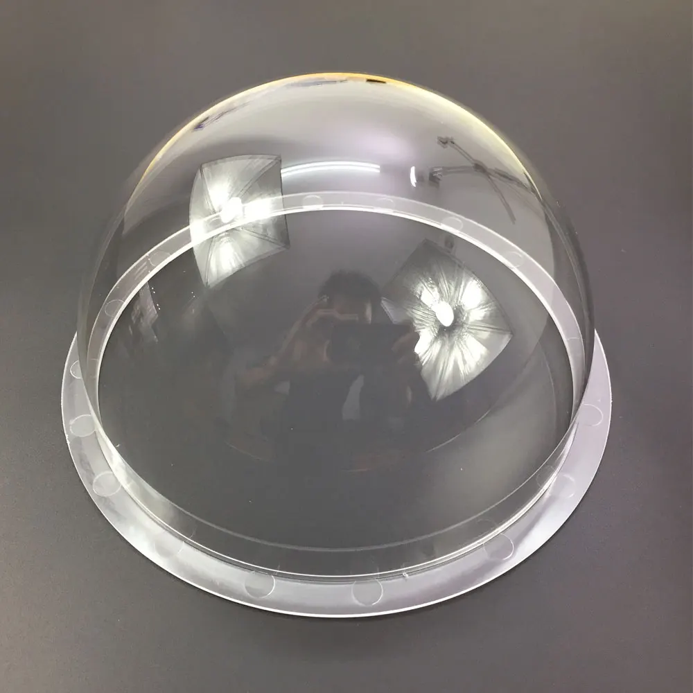 6.2 inch Acrylic Indoor / Outdoor CCTV Replacement Clear Camera Dome Housing Camera Dome Cover 5pcs