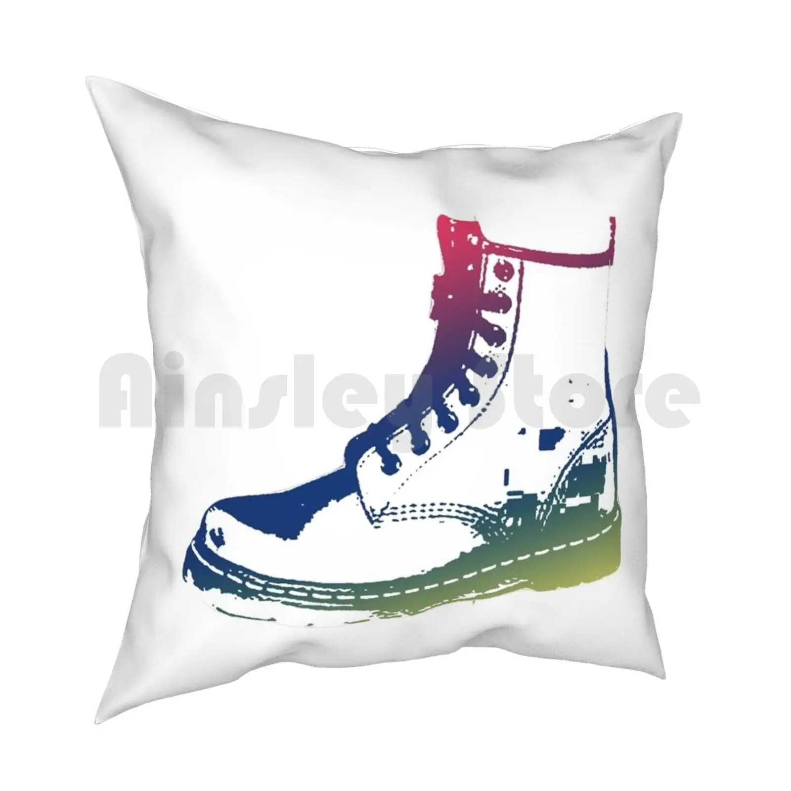 Pillow Case Printed Home Soft Throw Pillow Martens Dr Shoes Botos Combat Boots Cool Boots Cool Shoes Hipster Counter