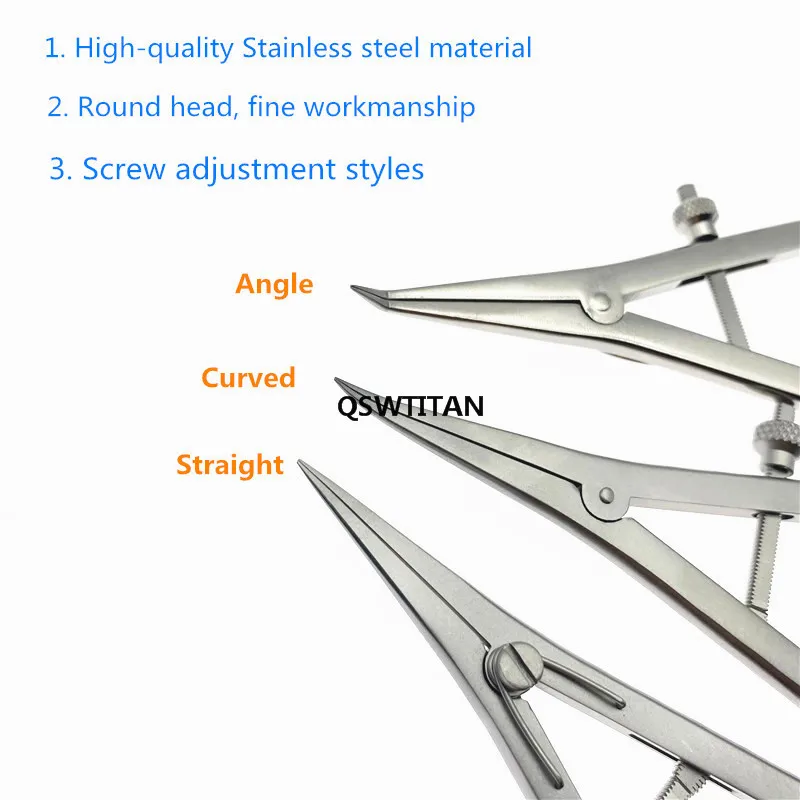 2019 Screw adjustment styles Caliper Stainless Steel/ Titanium Alloy Eyelid Caliper 20mm Straight Ophthalmic Eye Instrument Tool