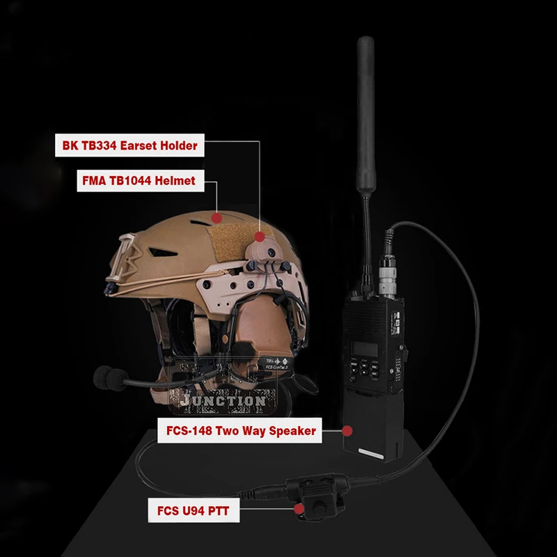 Comtac III Pickup Noise Reduction Tactical Headset For Walkie Talkie FCS-Tactical Silicone Earmuffs Shooting Headphone DE