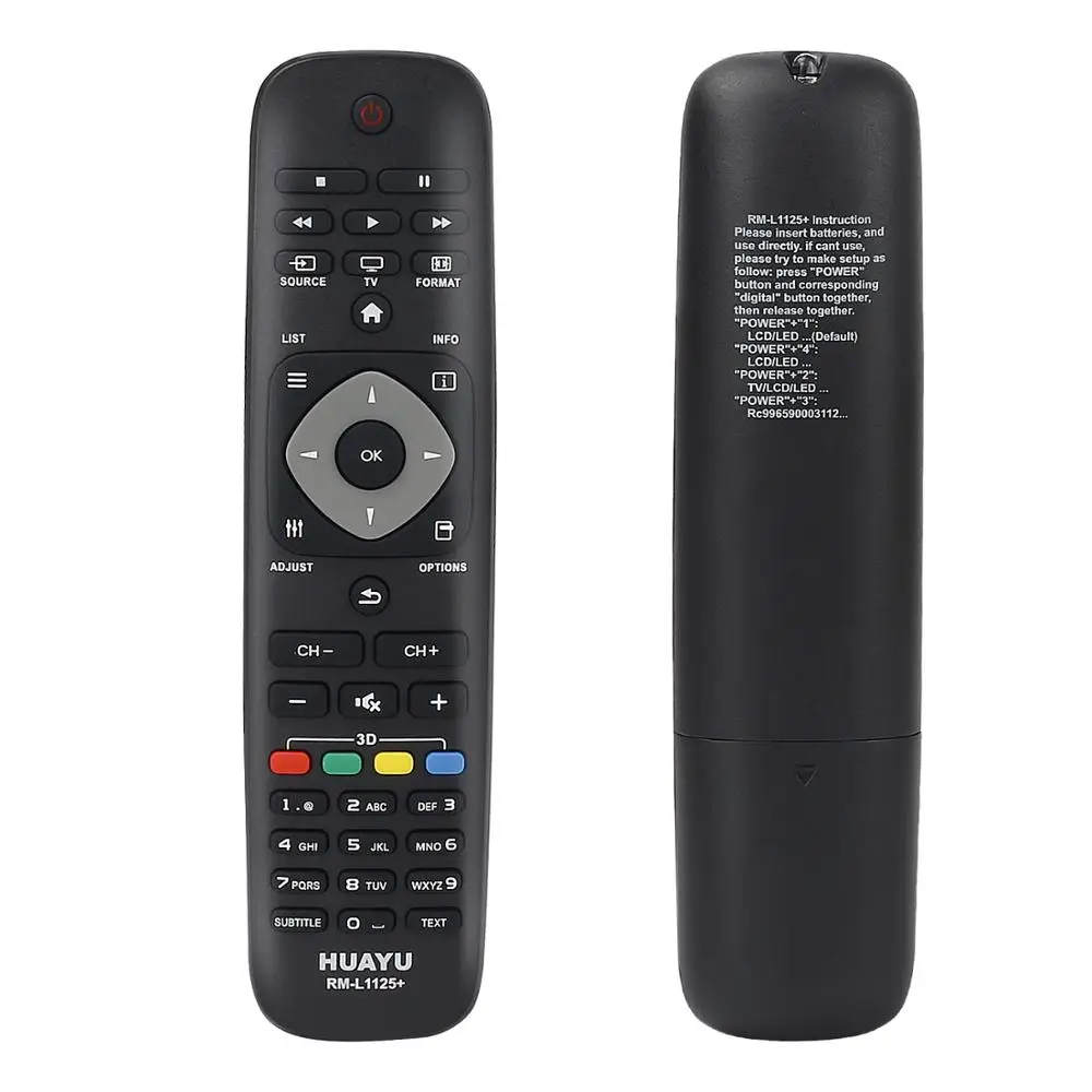 Universal Remote Control Use for Philips TV 996590000449 YKF308-001 098GR7BDHNTPHT 12030505 42PFL3507H/12 huayu