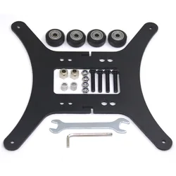Modular Y Carriage Plate Upgrade Kit for 2040V Aluminum Profile for Ender3/Ender3 Pro 3D Printer (190x190x3.5mm-Lightweight)