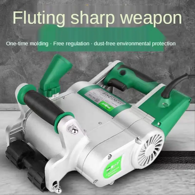 Dust - Free Installation of Aerated Block Foam Brick Grooving Machine Light Brick Wall Molding 220V