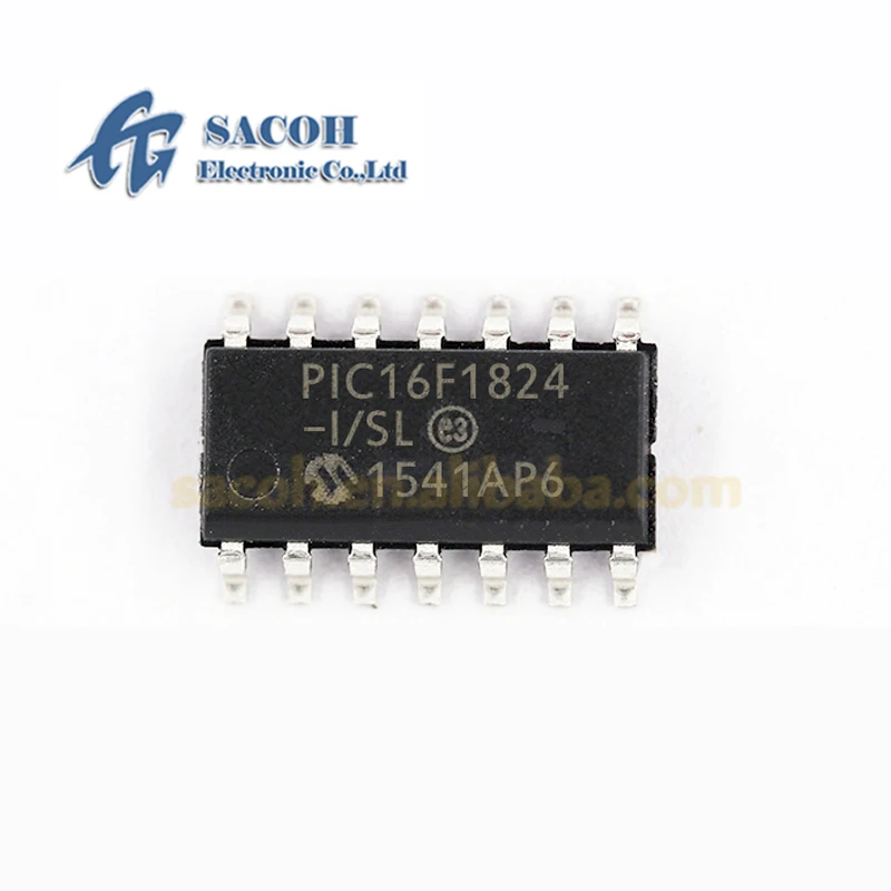 

5PCS/lot New OriginaI PIC16F1824-I/SL or PIC16F1824-E/SL or PIC16F1824 16F1824 SOP-14 14 Pin Flash Microcontrollers