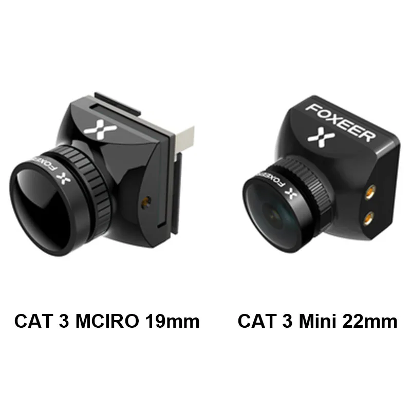 Foxeer Cat 3 Micro Mini Low Latency Low Noise 1200TVL 0.00001Lux FPV Night Camera 2.1mm PAL/NTSC 4:3/16:9 For RC  Racing Drone