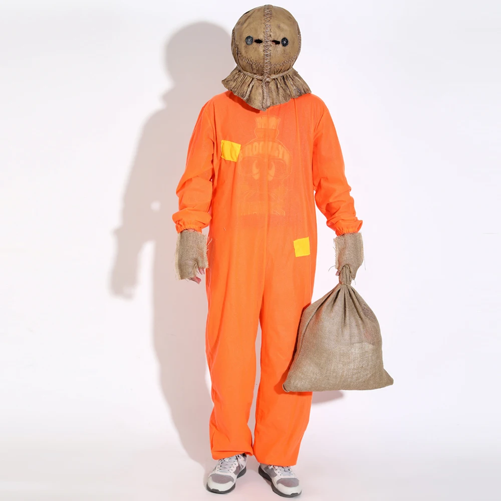 Kinh Dị Trick 'R Treat 2 Sam Trang Phục Hóa Trang Mặt Nạ Đáng Sợ Ma Trẻ Nam Nữ Jumpsuit Halloween Trang Phục Dự Tiệc Đạo Cụ