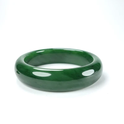 Zheru Jewelry Natural Hetian Jade Green 54-62mm Bracelet Elegant Princess Jewelry Best Gift