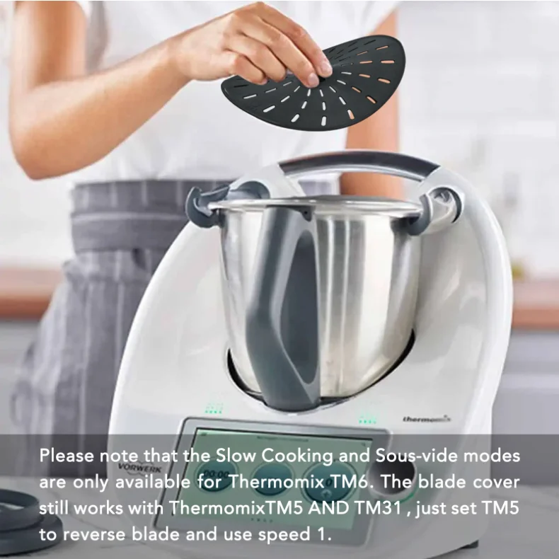 Cubierta de protección de cuchilla adecuada para THERMOMIX BIMBY TM5, TM6, TM31, cocción lenta y SOUS VIDE