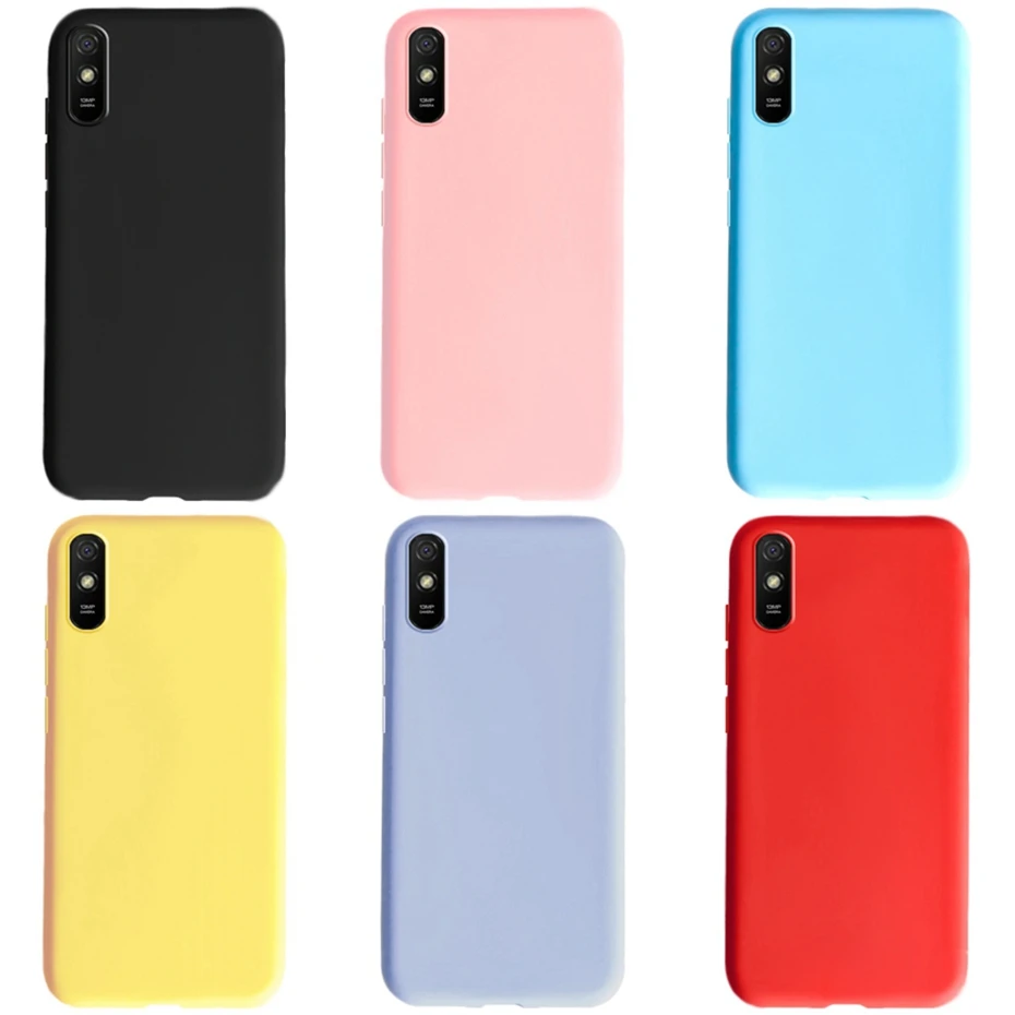 case For Xiaomi Redmi 9A Case Redmi 9A Case Soft Matte Silicone Back Cover Phone Cases on For Xiaomi Redmi 9 A 9A Redmi9A 6.53