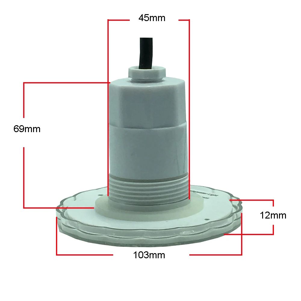 Imagem -02 - Interruptor de Luz Subaquática Iluminação de Piscina 15w Ac12 v Rgb Ip68 à Prova Dágua para Piscinas de Concreto com Resina Selada