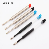 Factory outlets high quality 5pcs Blue Black Red color Medium Nib ink Refills Ballpoint Pen Gel Refills New