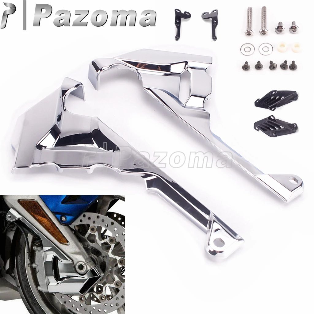 

Chrome Front Motorcycle Rotor Caliper Covers For Honda Goldwing GL1800 DCT Tour Airbag 2018-2019