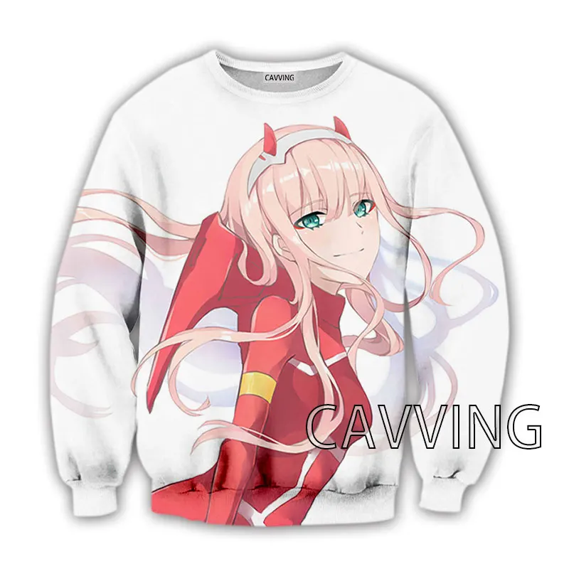 New Fashion Women/Men's 3D Print  DARLING In The FRANXX   Crewneck Sweatshirts Harajuku Styles Tops Long Sleeve Sweatshirts