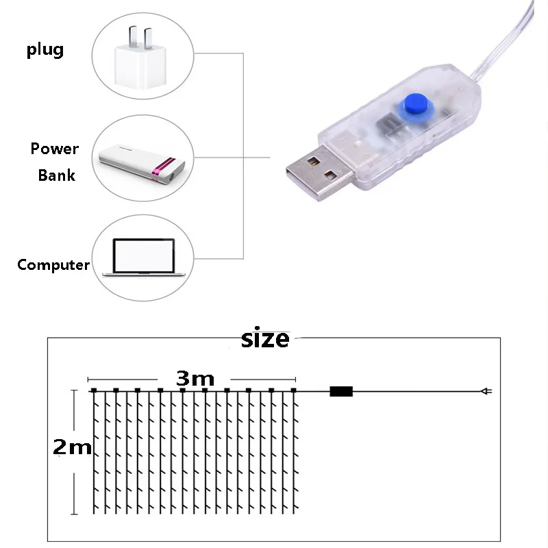 LED Rainbow Curtain Lights 4
