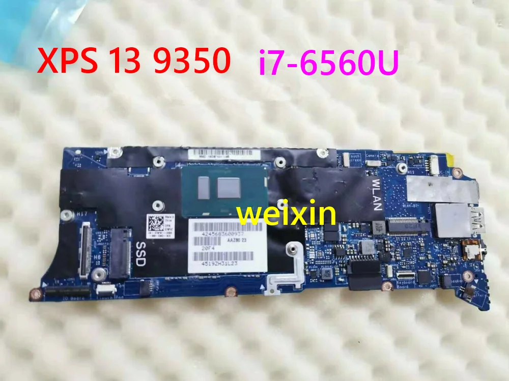 

LA-C881P For DELL XPS 9350 i7-6560U 2.3GHz 16GB MOTHERBOARD PART N0: 0H67KH H67KH 100% Tested