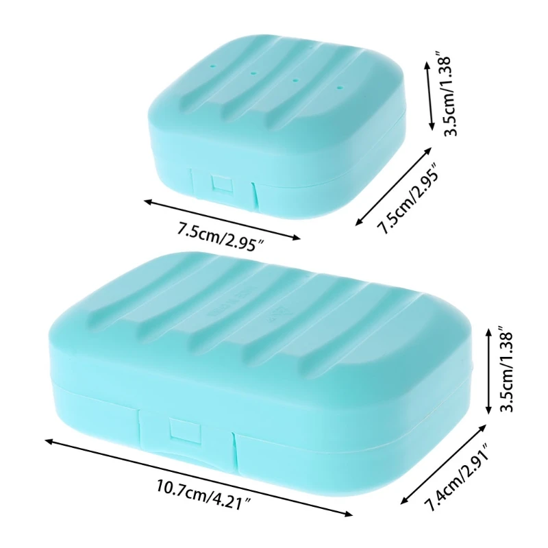 Mini Soap Box Bathroom Dish Plate Case Home Shower Travel Holder Container Soap Container Boxes Soap Dispenser Decor