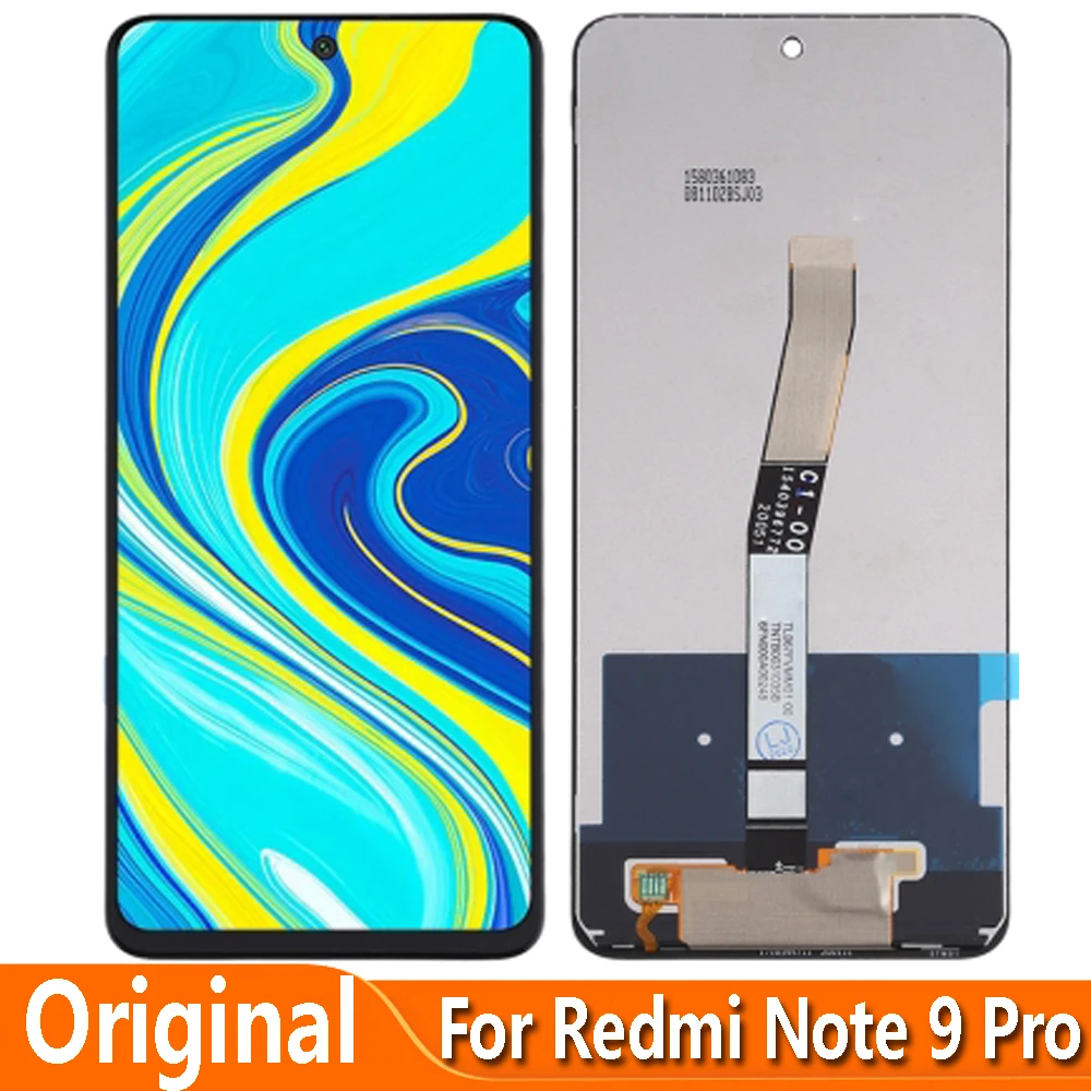 

ЖК-дисплей для Xiaomi Redmi Note 9 Pro M2003J6B2G, сенсорный экран, дигитайзер, сборка, запасные части