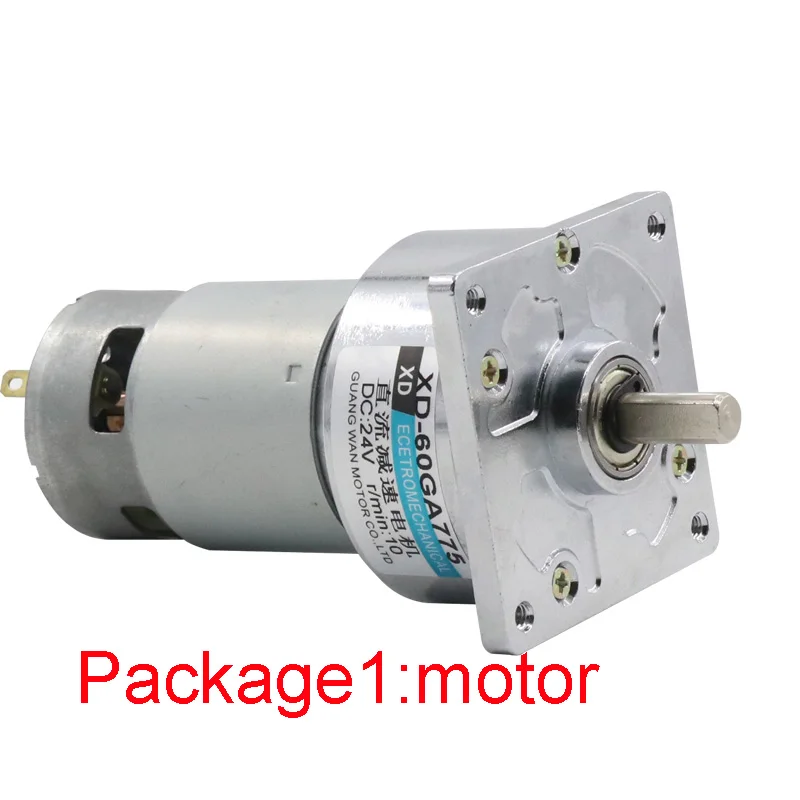 1pcs 60GA775 12 Volt 24 Volt High Torque Micro Permanent Magnet DC Gear Motor