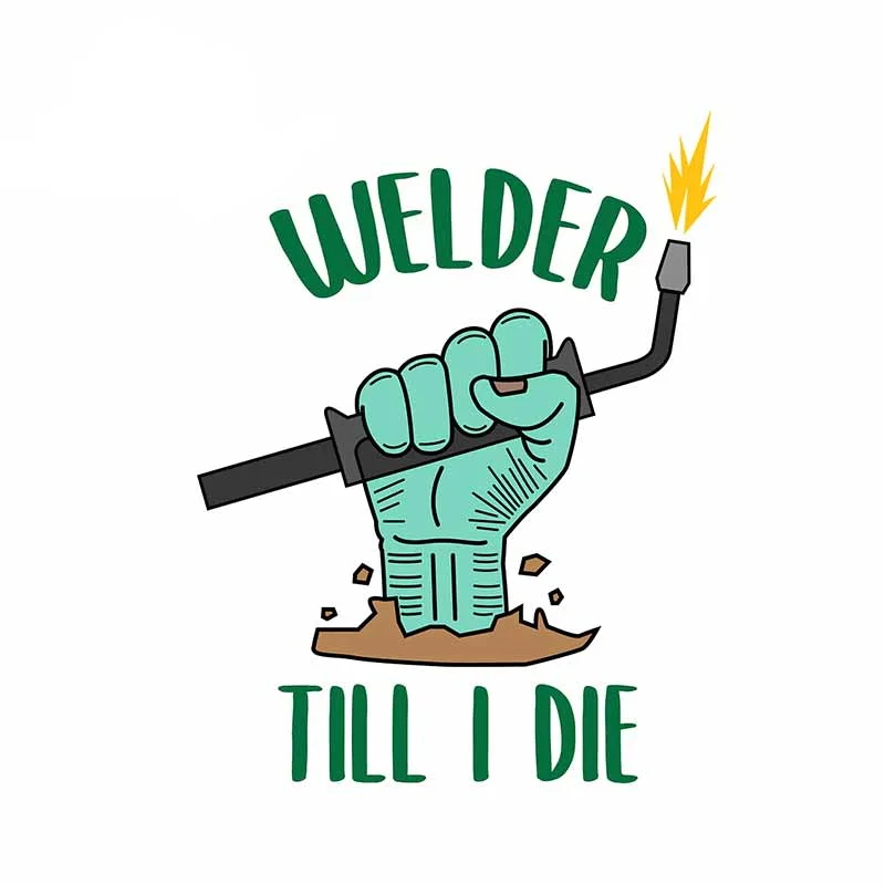 Creative Fine Welder Welding Car Waterproof Stickers Car Bumper Car Styling Decoration Door Body Window Vinyl Stickers Kk14*12cm