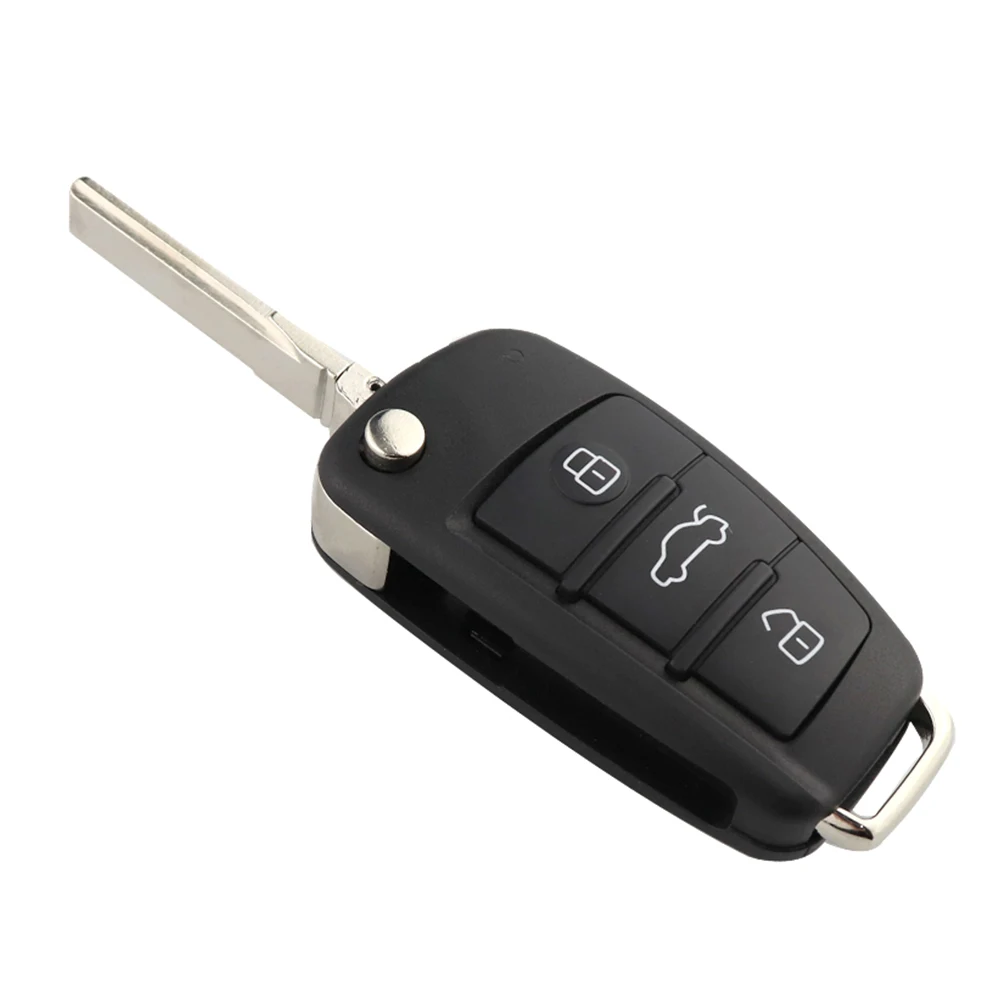 YIQIXIN 3 Button Remote Car Flip Key 434MHz For Audi A2 A3 S4 Cabrio Quattro Avant 2005 2006 2007 2008 48 Chip 8P0 837 220Q K D