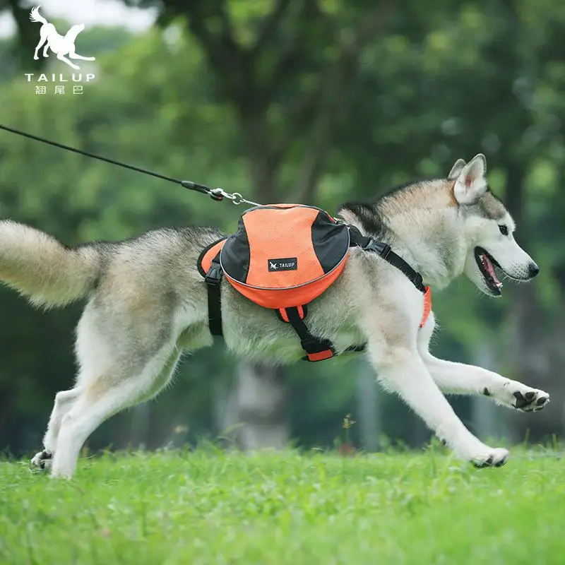 Pet Outdoor Backpack Large Capacity Dog Adjustable Saddle Bag Luxury Dog Backpack Harness Carrier For Traveling Hiking