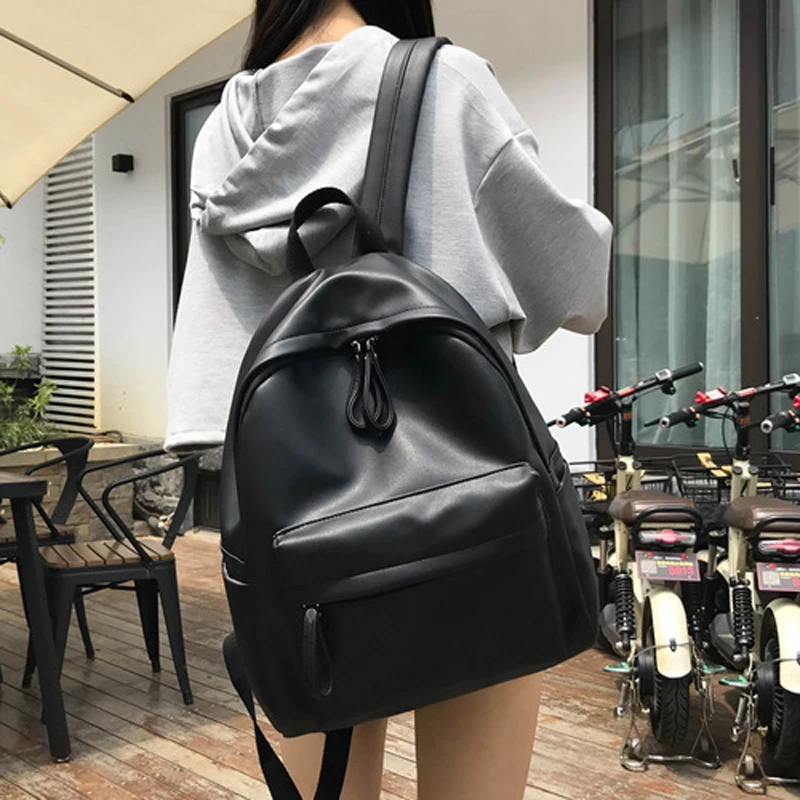 DIEHE Fashion Backpack High Quality PU Leather Women\'s Backpack For Teenage Girls School Shoulder Bag Bagpack Mochila backpack