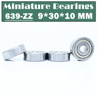639ZZ Bearing 9*30*10 mm ( 4 PCS ) 639Z Miniature 639 Z ZZ Ball Bearings