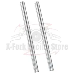 Front Fork Inner Tubes Pair Silver Inner Pipes Bars For Yamaha MT-07 2014-2024 2015 2016 2017 2018 2019 1WS-23110-00-00 41x577mm