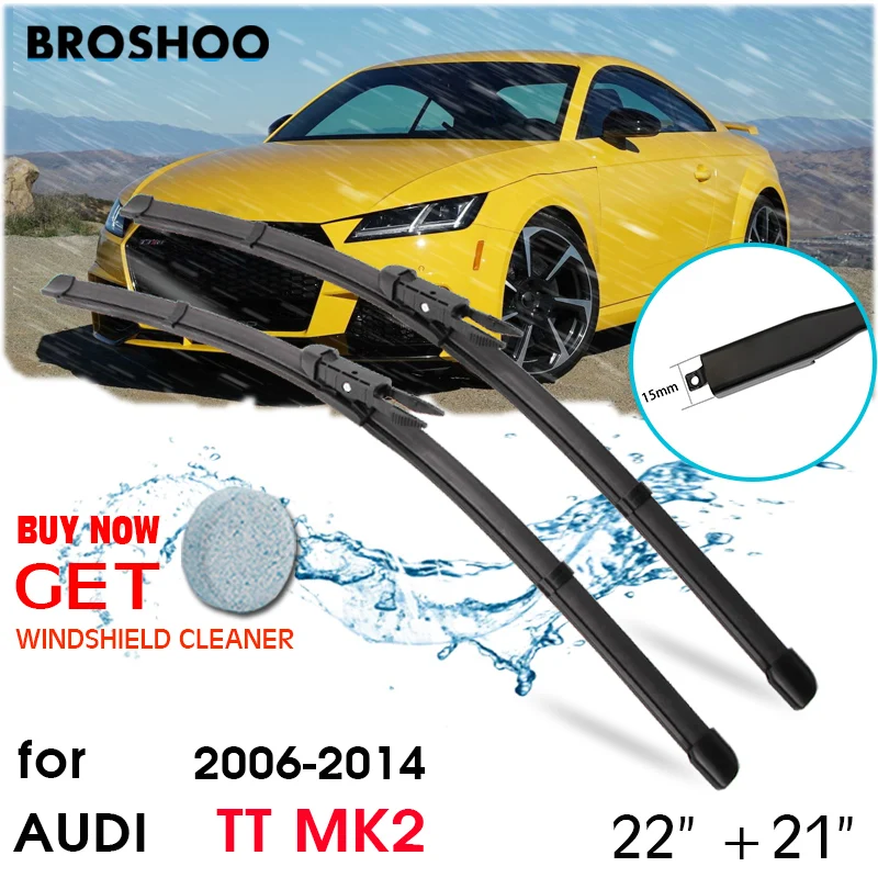 

Car Wiper Blade Front Window Windscreen Windshield Wipers Blades Pinch Tab Auto Accessories For Audi TT MK2 22"+21" 2006-2014