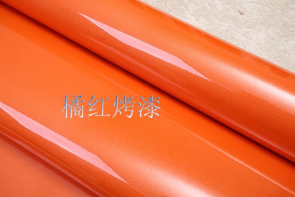 Pvc waterproof wallpaper ktv self adhesive sticker wallpaper kitchen furniture orange Wallpaper adhesive paper for furniture