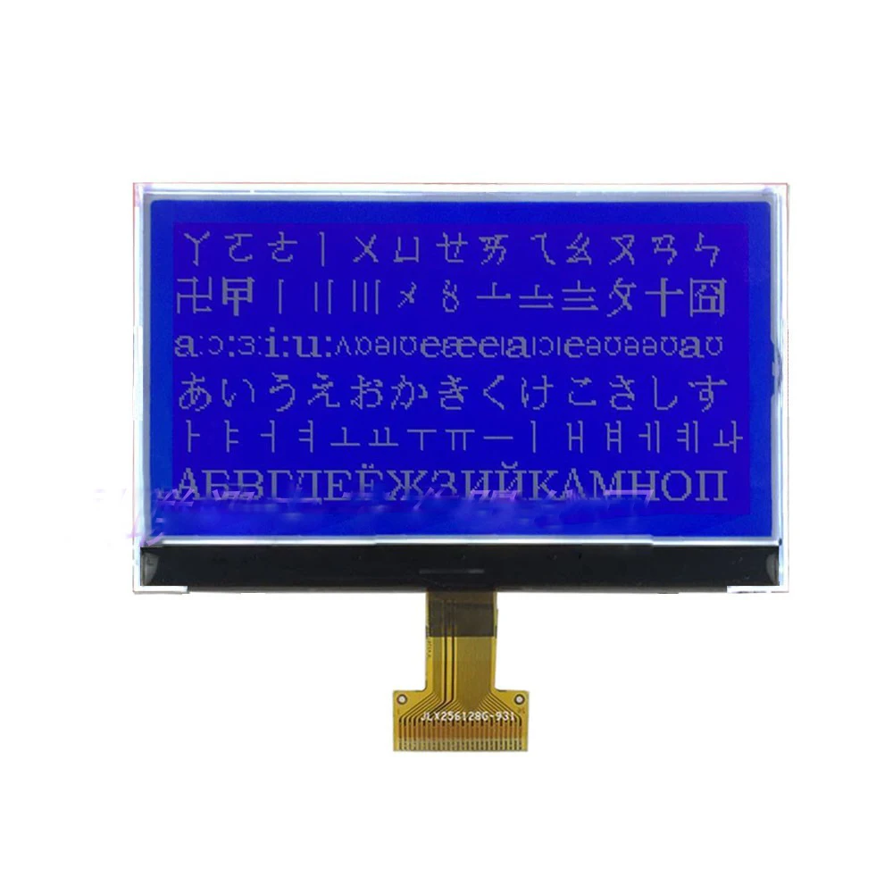 Imagem -03 - Matriz de Pontos Cog Lcd Tela Display Módulo Preto e Branco Grande Tamanho 256128g-931 256*128 Alta