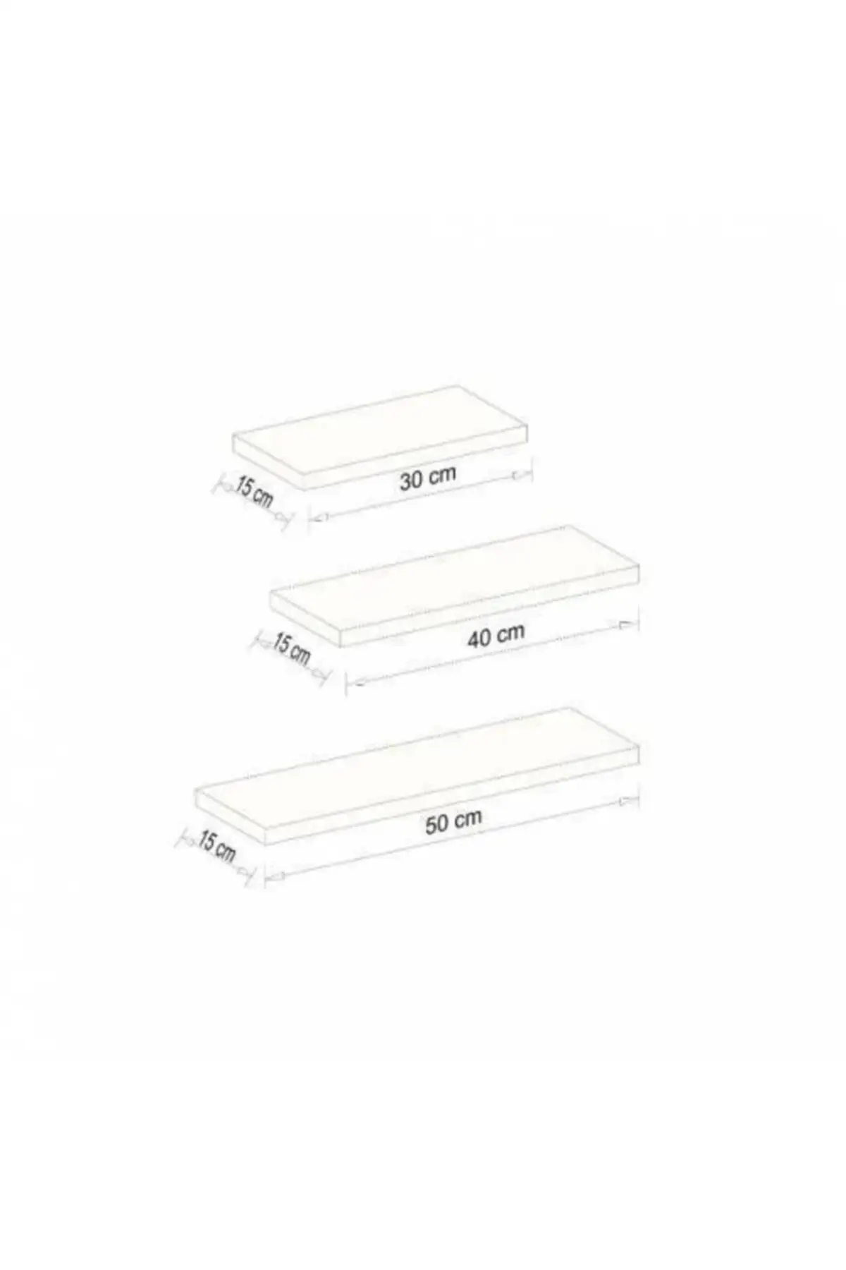 Farkbianco 3 Gang Muur Rack Cordoba