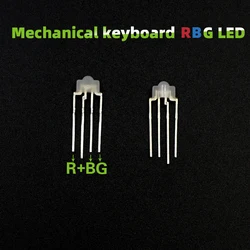 10pcs Mechanical keyboard light RGB LED 4pin RBG lamp full-color for kailh OTM Gateron Greetech switch keycool Razer keyboard