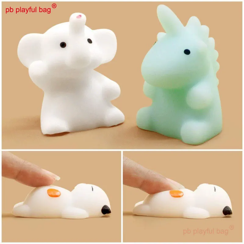 20 ชิ้น/ล็อตน่ารักสัตว์บีบของเล่นมินิเปลี่ยนสี Squishy บีบนุ่มเหนียวความเครียดบรรเทาเด็กตลกคริสต์มาสของขวัญ ZG53