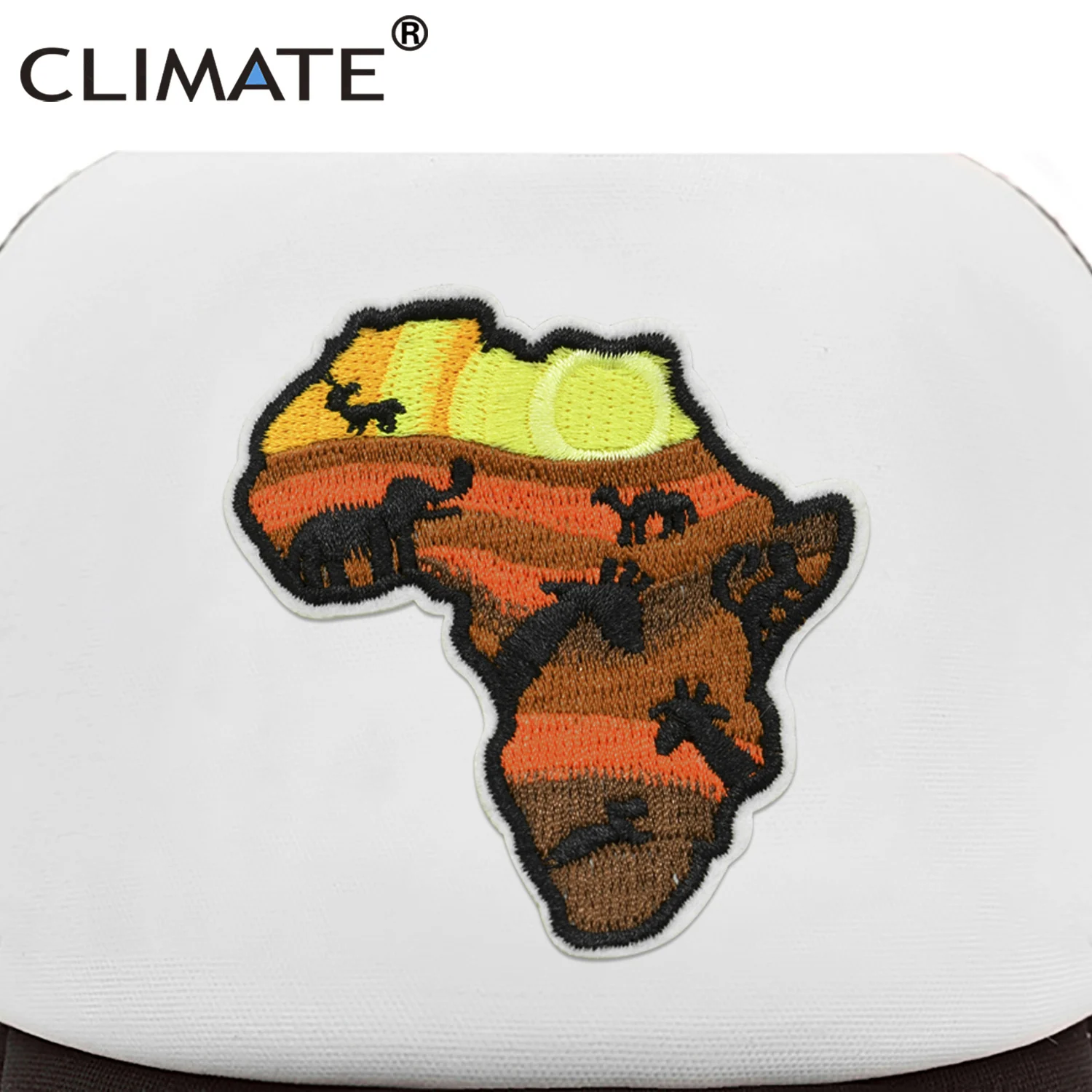 CLIMATE Africa African Trucker Cap Africatrek Africa Map Savanna Trip Tours Cap Hat Wildlife Animal Trucker Caps Mesh Cap Hat