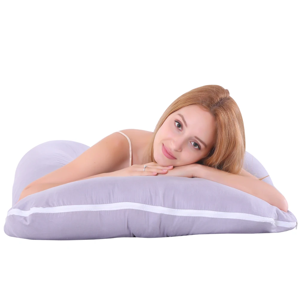 New Support Sleeping Pillow For Pregnant Women Body Cotton Pillowcase U Maternity Form Pillows Pregnancy Side Bed Suit No Filler