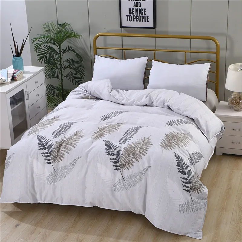 1 piece of pure natural high-density cotton reactive printing fabric high-quality duvet cover with zipper customizable size