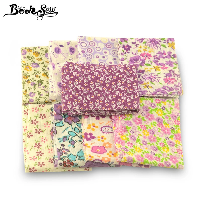 Booksew Cotton Fabric Floral 5x50CM Jelly Roll Strips 7-9 Pcs/Lot Telas Patchwork Algodon DIY Dolls Sewing Craft Ankara Fabric