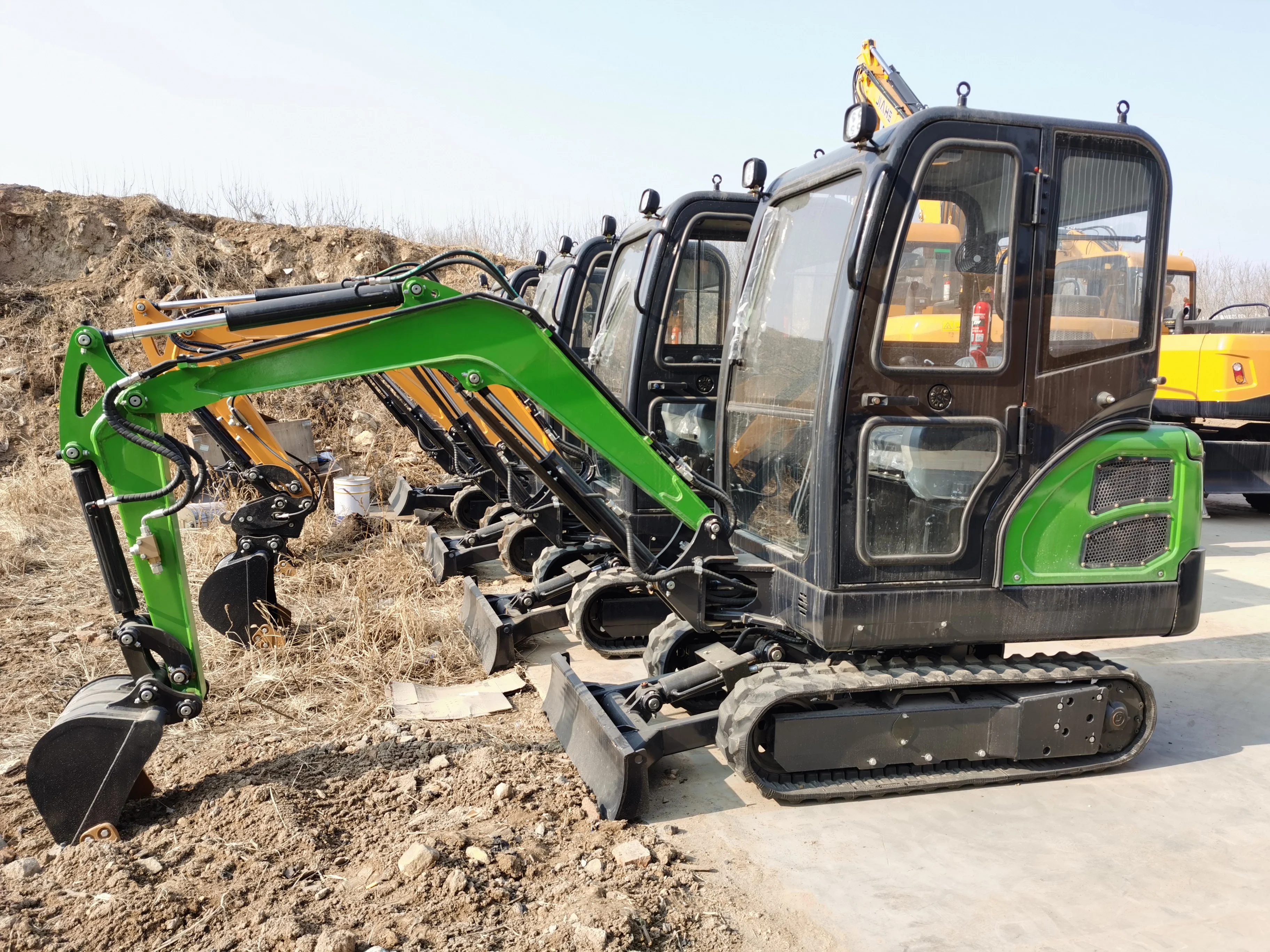 New 1.8Ton Digger Crawler Excavator Farm Works Chinese  Construction Machine