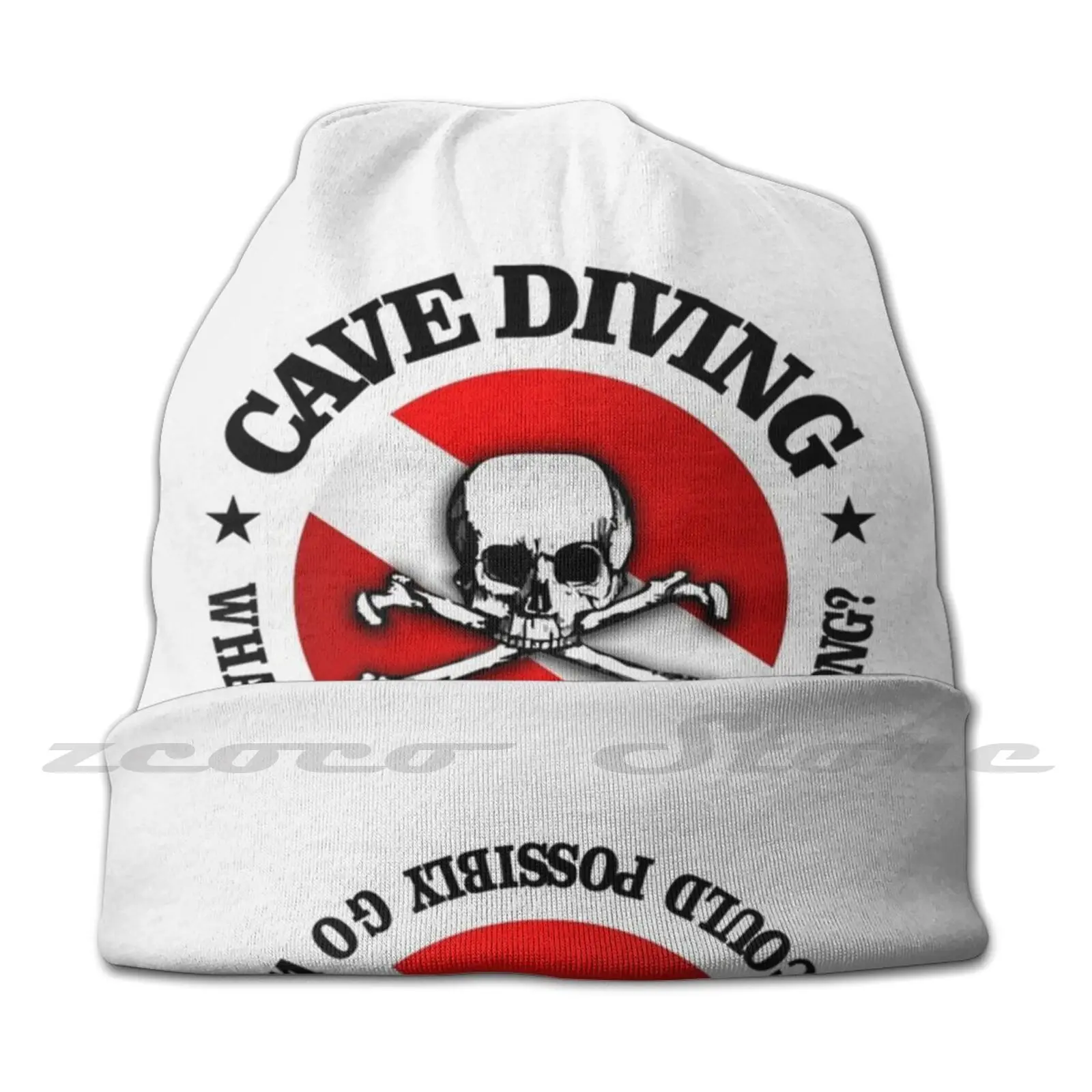 Cave Diver ( Rd ) Adult Kids Knit Hat Hedging Cap Outdoor Sports Breathable Cave Cave Diver Cavern Certified Diver Scuba Scuba