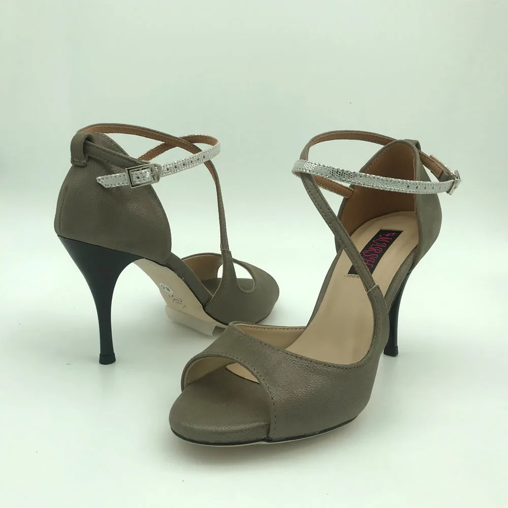 Chaussures de danse de tango argentine sexy pour femmes, chaussures de fête de mariage, chaussures de flamenco, semelle extérieure en cuir, talon