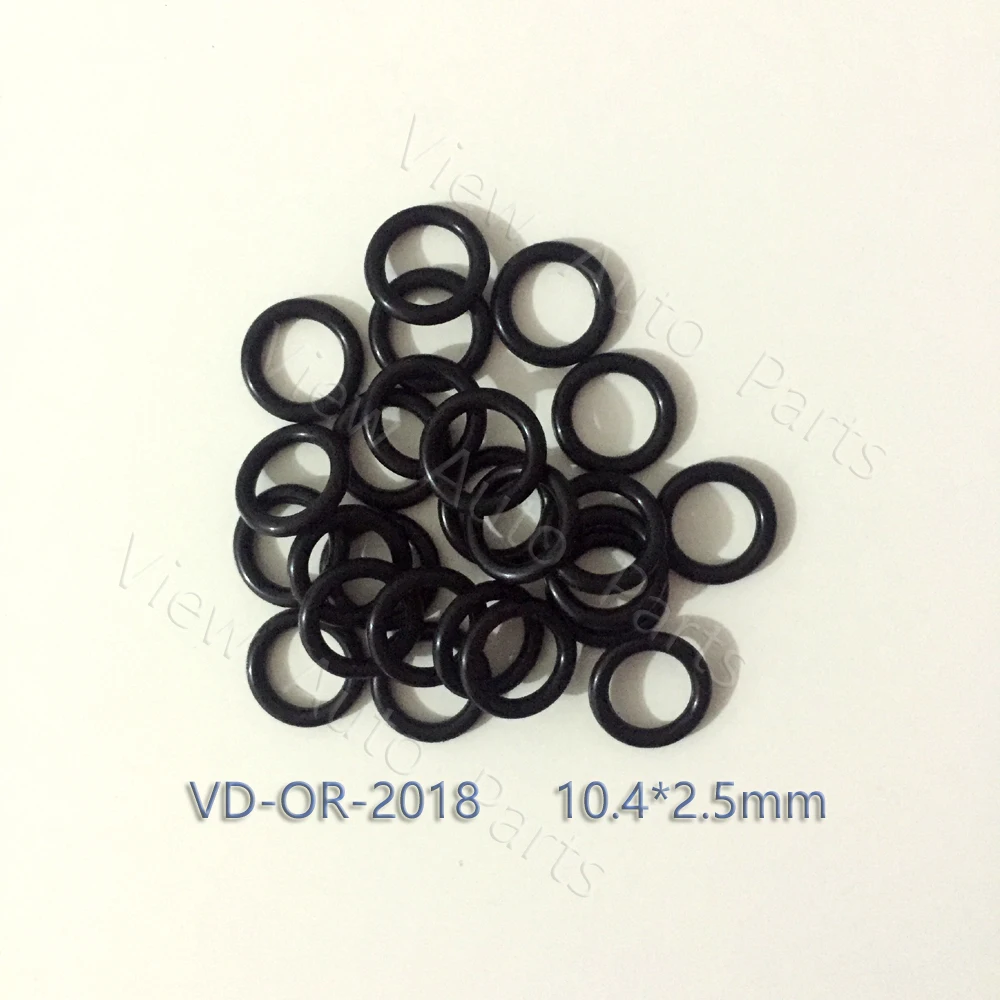 200pcs wholesale fuel injector lower rubber orings seal 10.4*2.5mm VD-OR-2018