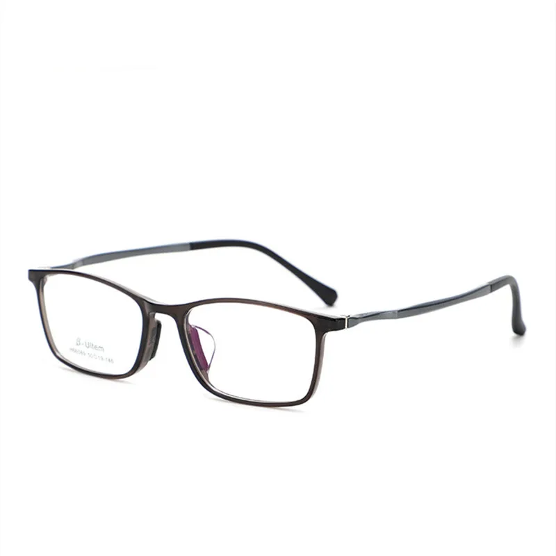 The New Plastic Steel Square Rim Spectacle Frames Men's Business Casual Myopia Eyeglasses Sports Comfortable Eyewears M66089