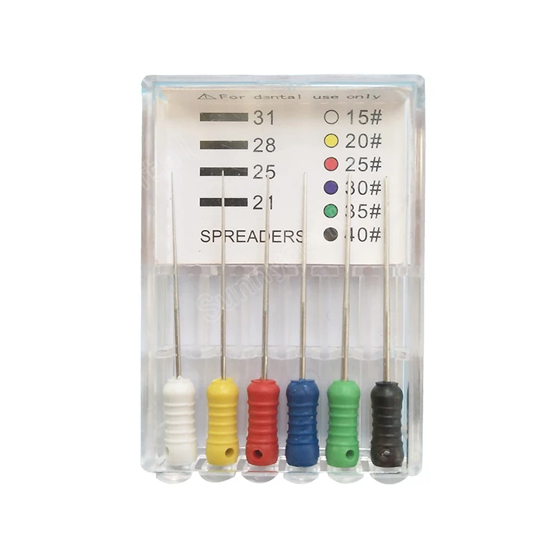 치과용 스테인리스 스틸 테이퍼 핑거 스프레더, 수동 플러그 파일, 근관 파일, 치과 도구