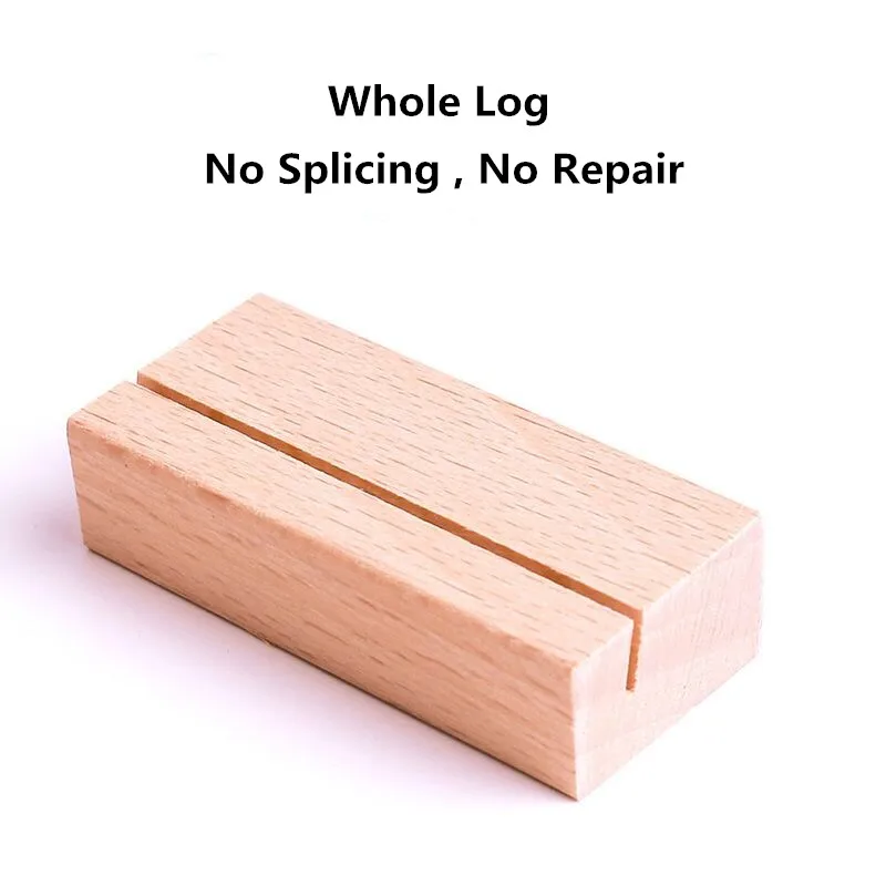 Wood Base Table Numbers Sign Stand Place Card Holder Display Stands Photo Stand Table Name Card Holder Memo Note Card Holder