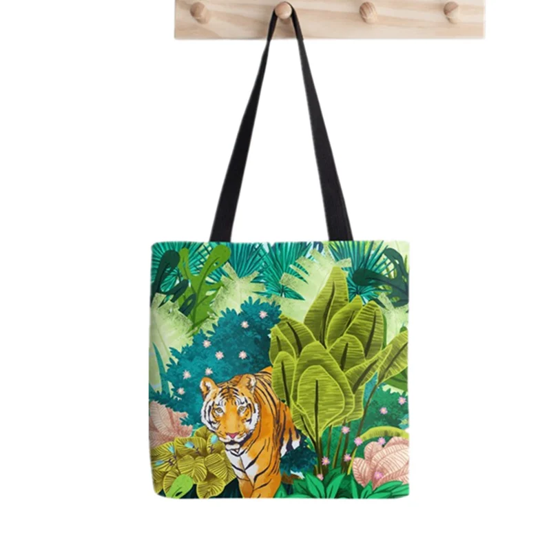 2021 Shopper Jungle Cruise Tote Bag Printed Tote Bag women Harajuku shopper handbag girl Shoulder shopping bag Lady Canvas Bag