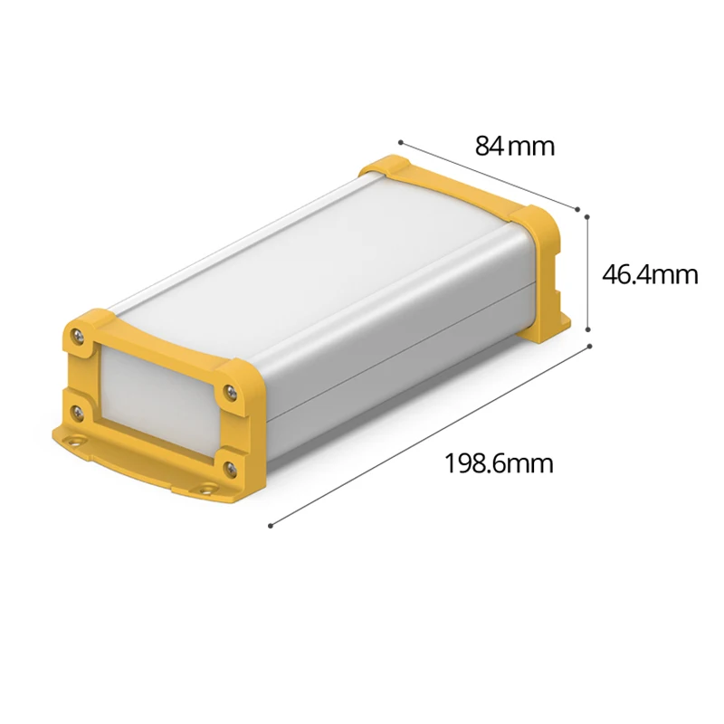 

80W40H Wall-Mount Aluminum Material Box Cutting Design PCB Board Custom Project Instrument Junction Custom Electronic Enclosure