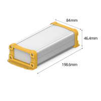 80W40H Wall-Mount Aluminum Material Box Cutting Design PCB Board Custom Project Instrument Junction Custom Electronic Enclosure