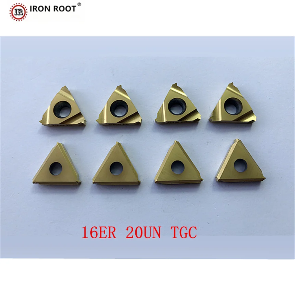 IRON ROOT 16ER,16IR 18UN 20UN TGC CNC Lathe Tools Metal Cutting Tools, Threaded Carbide Inserts For SER,SEL Threaded Tool Holder