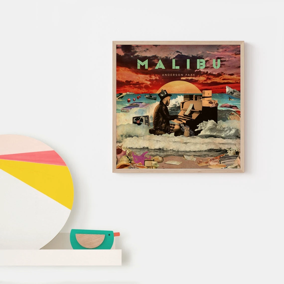 Anderson Paak Malibu Music Album Cover Canvas Poster Rap Star Pop Singer Wall Painting Art Decoration (No Frame)